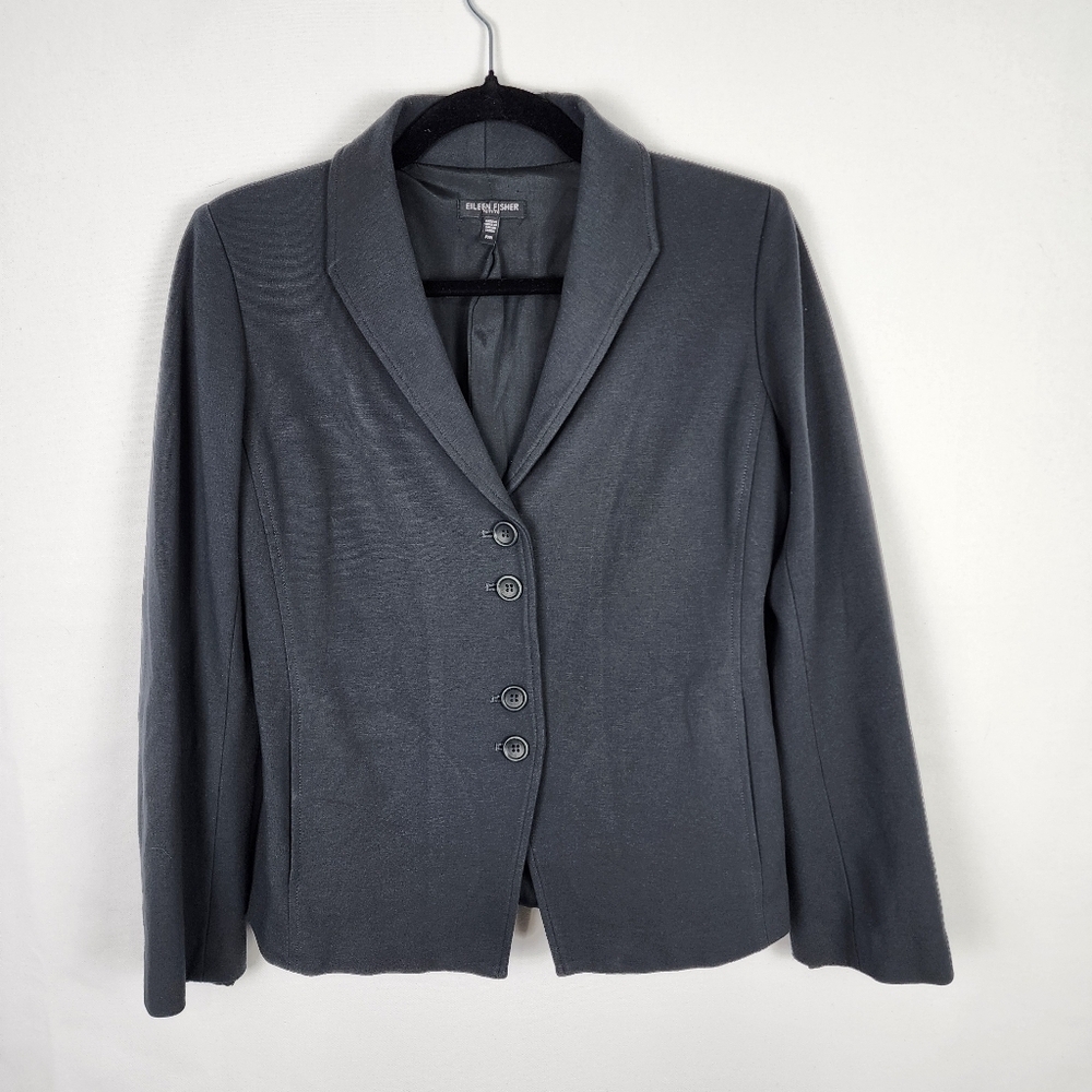 Eileen Fisher Viscose Stretch Ponte Blazer MP